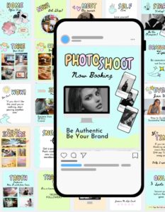 Creative Express (Aqua) Template Collection with a phone